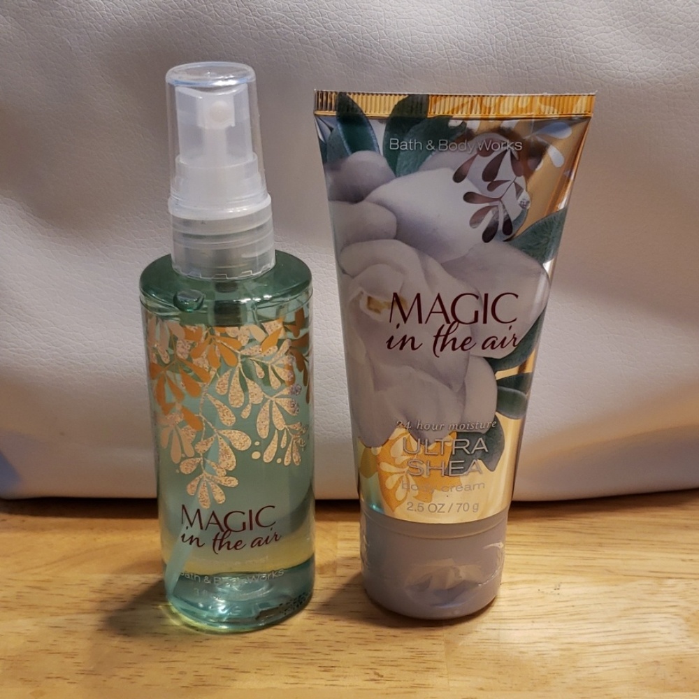Bath and Body Works fragrance mist and body cream